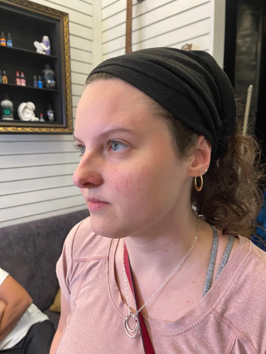 Nose piercing